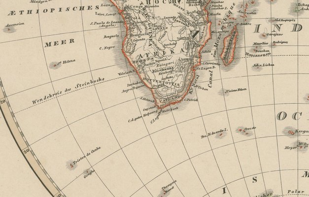 mapa del hemisferio oriental