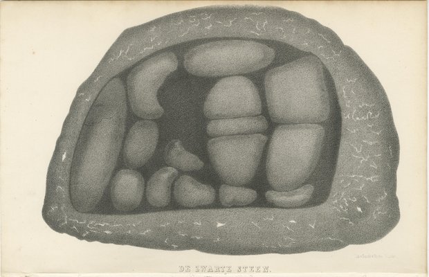 Black Stone of Mecca, 1863, Lithograph for sale at Pamono