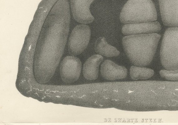 Black Stone of Mecca, 1863, Lithograph for sale at Pamono