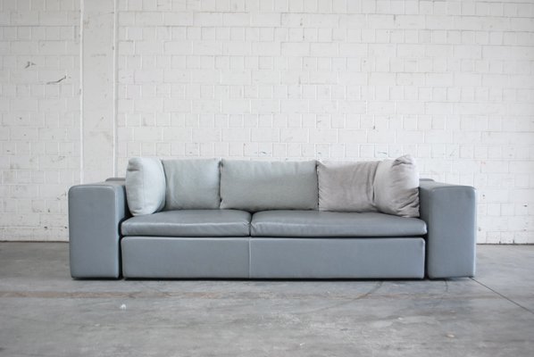 Divano Vintage In Pelle Di Patricia Urquiola Per Moroso In Vendita