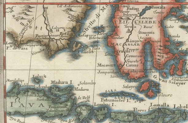 Map of the Philippines and Eastern Indonesia Spice Islands by