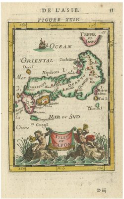 Japanese Isles Map by Mallet, 1683 for sale at Pamono