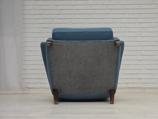 Fritz Hansen Danish Chair ヴィンテージ Danish Chair with Stool by Fritz Hansen, 1960s, Set of 2 for