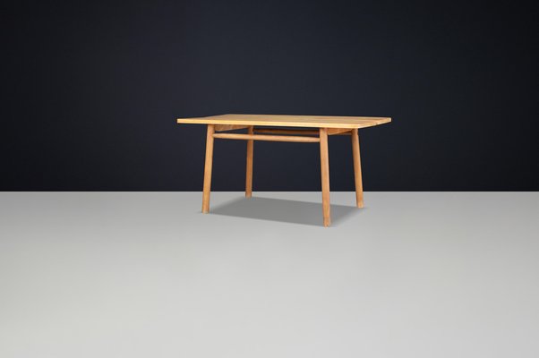 Dining Table in Beechwood by Pierre Gautier-Delaye, France, 1950s