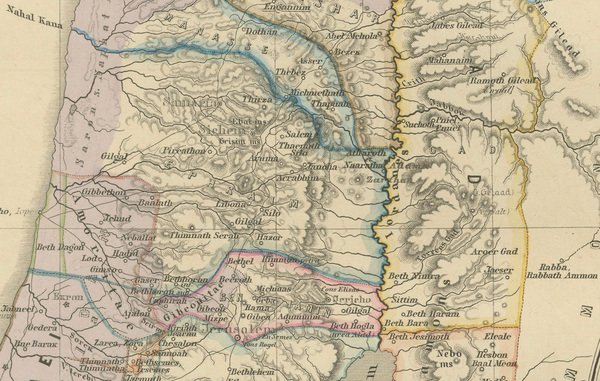 Historical Map of Canaan, 1880 for sale at Pamono