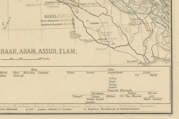 Historical Map of Canaan, 1880 for sale at Pamono