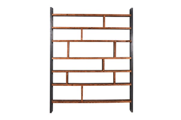 Susteren Zwart Regal Aus Recyceltem Bauholz Stahl Von