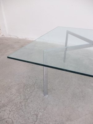 Glass Barcelona Coffee Table by Mies van der Rohe for Knoll, 1929