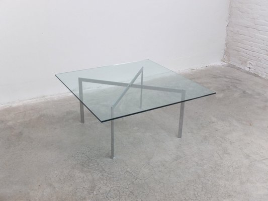 Glass Barcelona Coffee Table by Mies van der Rohe for Knoll, 1929 
