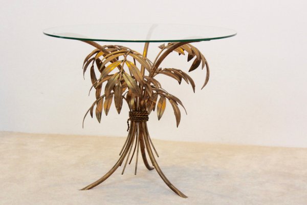 Hollywood Regency Gilt Palm Tree Coffee Table From Hans Kögl 1970s Hollywood Regency Gilt Palm Tree Coffee Table From Hans Kögl 1970s 5