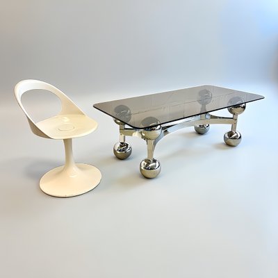 Space-Age Sculptural Atomic Sputnik Coffee Table with Ornate Metal