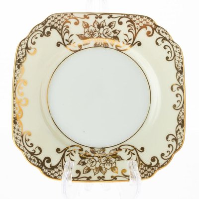 Japanese Art Deco Gilt Ceramic Plate from Noritake for sale