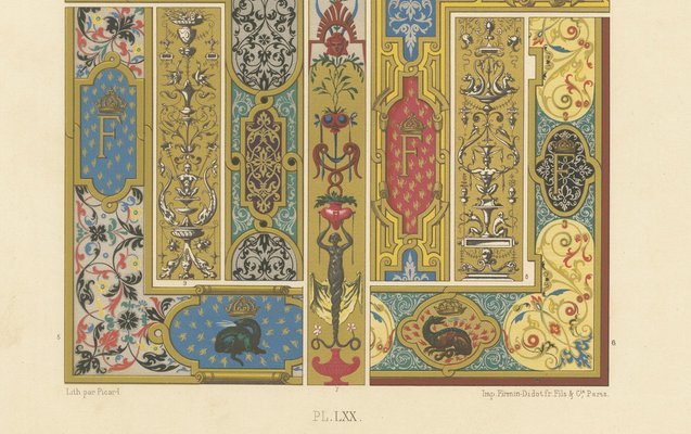 Picard after Albert Racinet, LXX of L'Ornement Polychrome, 1869