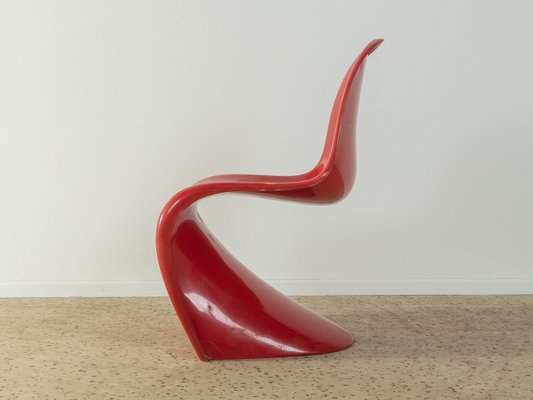 Panton Chair in Red by Verner Panton for Vitra, 1960s for sale at