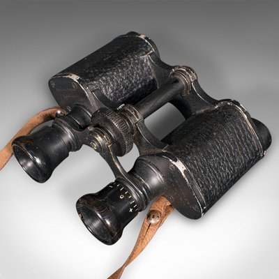 Vintage Scottish Binoculars with Leather Case, 1930 for sale at Pamono