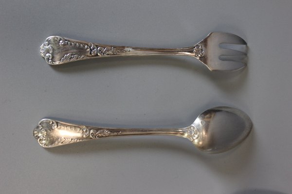 Ensemble Couvert De Service Et Couvert à Gigot – François Frionnet – Occasion