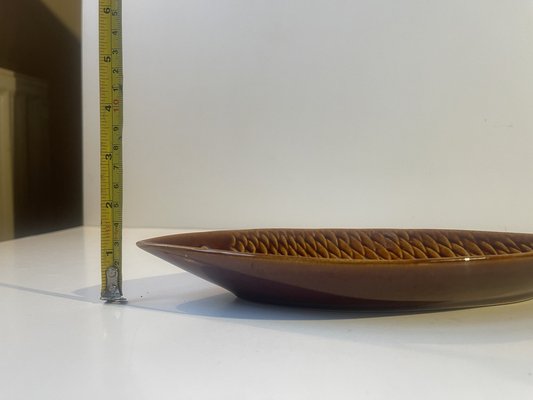 Swedish Ceramic Fish Shaped Tray by Stig Lindberg for Gustavsberg