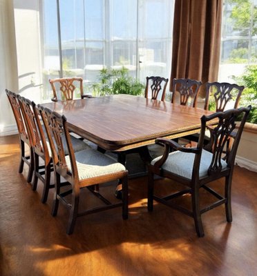 Mahogany Dining Drexel Heritage Dining Room Table Antique Mahogany