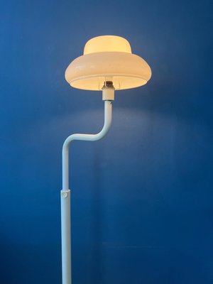 Mid-Century Modern Mushroom Floor Lamp with White Acrylic Glass