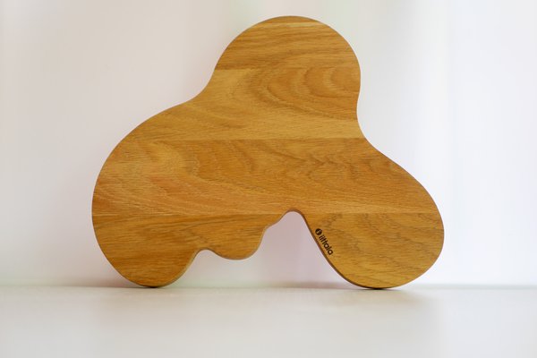 Serving Platter in Oak by Alvar Aalto for Iittala for sale at Pamono