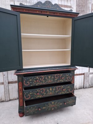 Dutch Hindeloopen Hand-Painted Cabinet, 1960 for sale at Pamono