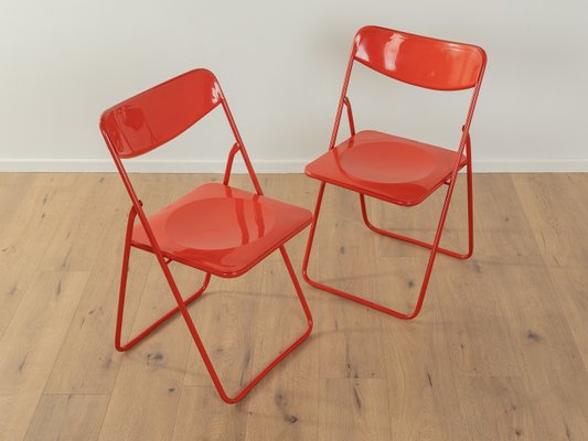 Ted Folding Chairs by Niels Gammelgaard for Ikea, 1970s, Set of 2
