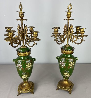 フランス アンティーク調 ハトメ付カーテン モスグリーン ラメ 2枚