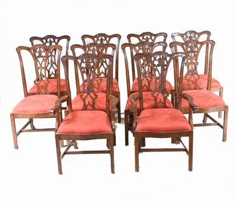 Dining Room Red Chippendale Chair Chippendale Dining Chairs In