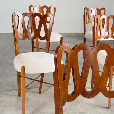 969 Volute Chairs by Gio Ponti, 1970s, Set of 8 for sale at Pamono