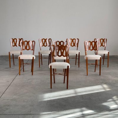 969 Volute Chairs by Gio Ponti, 1970s, Set of 8 for sale at Pamono