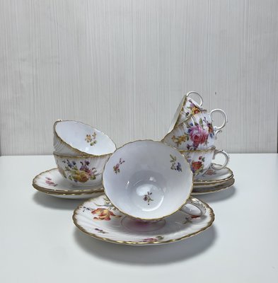 Teetassen aus Französischem Porzellan, 6 . Set bei Pamono kaufen