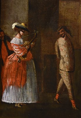 Bottega di Michelangelo Cerquozzi, Carnevale Roma Piazza Colonna, 1640,  Olio su tela