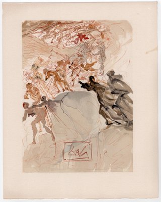 Salvador Dali, The Lustful, 1964, Original Woodcut for sale at Pamono