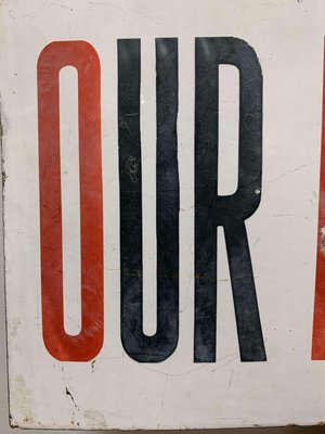 Enamel Shop Sign, 1900s for sale at Pamono