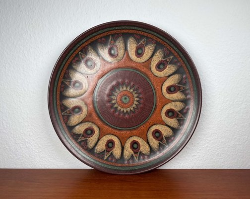 Vintage German Large Ceramic Wall Plate from KMK Keramik
