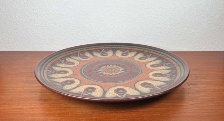 Vintage German Large Ceramic Wall Plate from KMK Keramik