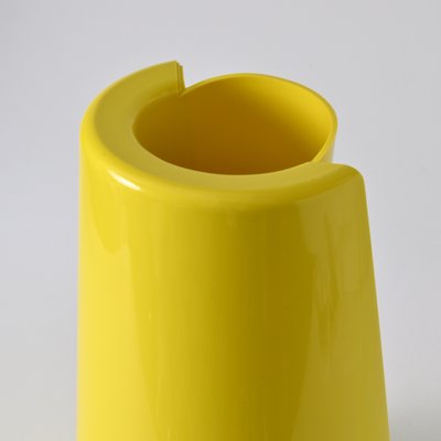 Yellow Pago Pago Vase by Enzo Mari for Danese Milano, 1990s for