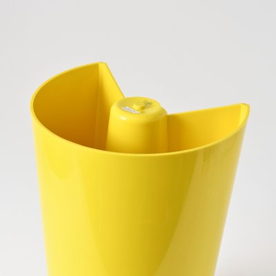 Yellow Pago Pago Vase by Enzo Mari for Danese Milano, 1990s for
