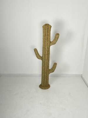 Straw Cactus Coat Stand, 1970s