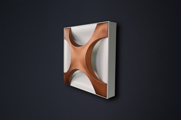 Cross Oyster Einbaulampe von Rolf Krüger für Staff Leuchten, 1968