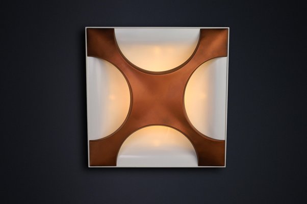 Cross Oyster Wall Sculpture Lights by Rolf Krüger for Staff