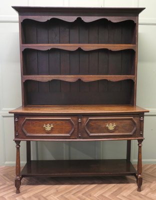Victorian Welsh Gothic Country Oak Dresser, 1890 for sale at Pamono