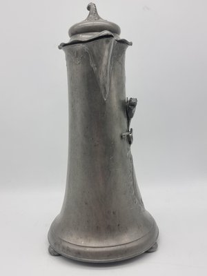 【1900年頃】幻のドイツ工芸 Kayserzinn ピューターバスケット Art Nouveau Kayserzinn 4059 Plastic Horse Head Pitcher Cup for