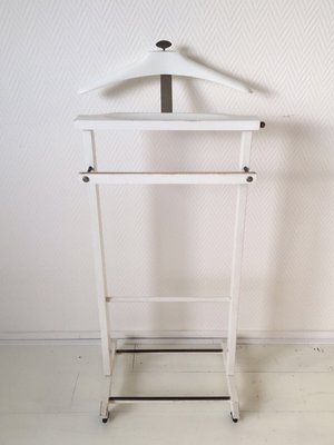 Italian White Valet Stand From Fratelli Reguitti 1960s For Sale