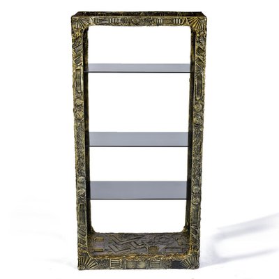 Brutalist Etagere Display Shelf by Adrian Pearsall for Craft
