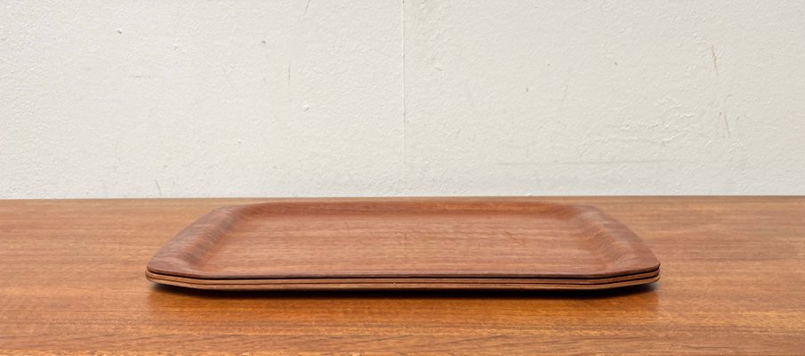 Mid-Century Modern Form Stabil Teak Trays from Langva, 1960s, Set