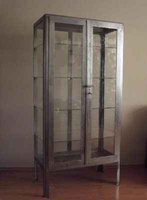 Vintage Polish Steel Medical Cabinet 1920s For Sale At Pamono