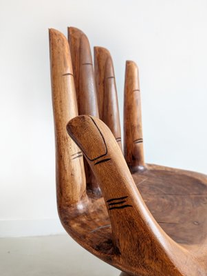 Bali Wooden Hand Stool Baby Bali Wooden Hand Chair (Indoor Use