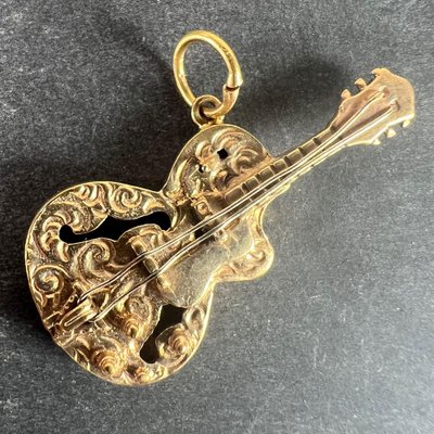 100 Breloques Instrument Musique En Alliage | Guitare, Pendentifs Tibétains | Pour Fabrication Bijoux