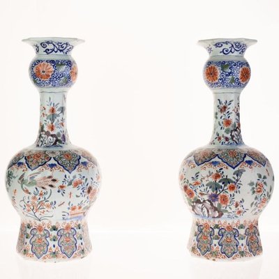 Delft polychrome ポット DeWit Handpainted Delft Polychrome Pitcher, 4.75